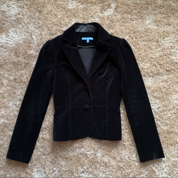 Small Black Cropped Smart Set Blazer Jacket - Picture 1 of 5